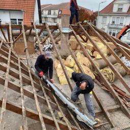 Enlèvement de charpente délabrée